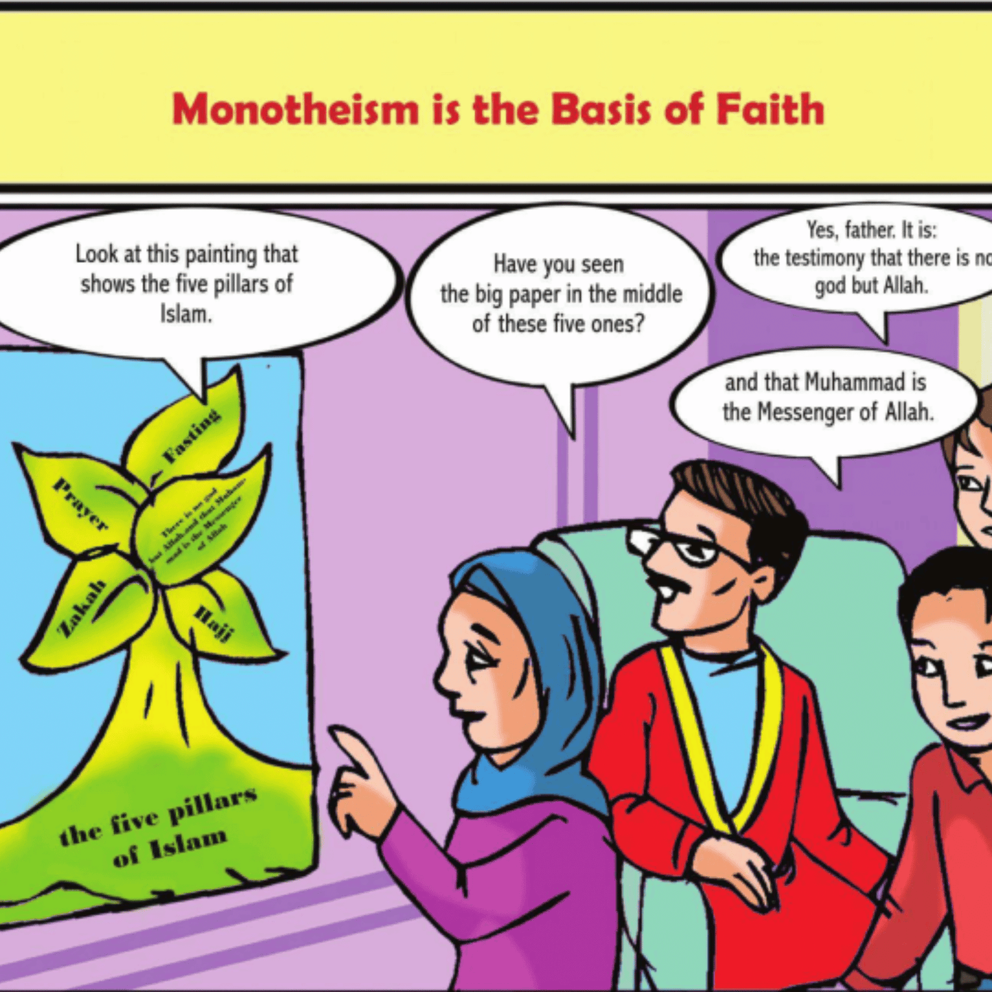 Pillars of Islam: Illustrated Story, Guide & Activity Book