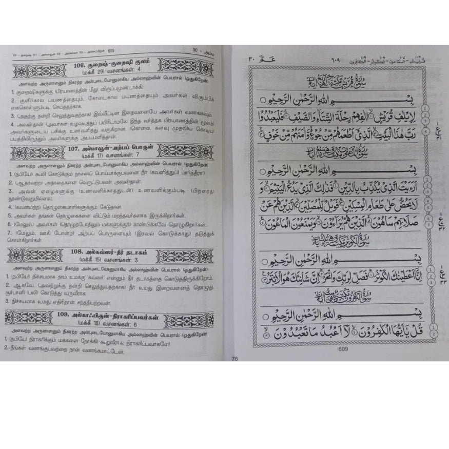 The Holy Quran - மாண்புமிகு அல்குர்ஆன்: தமிழாக்கம் (முழு குர்ஆன்)